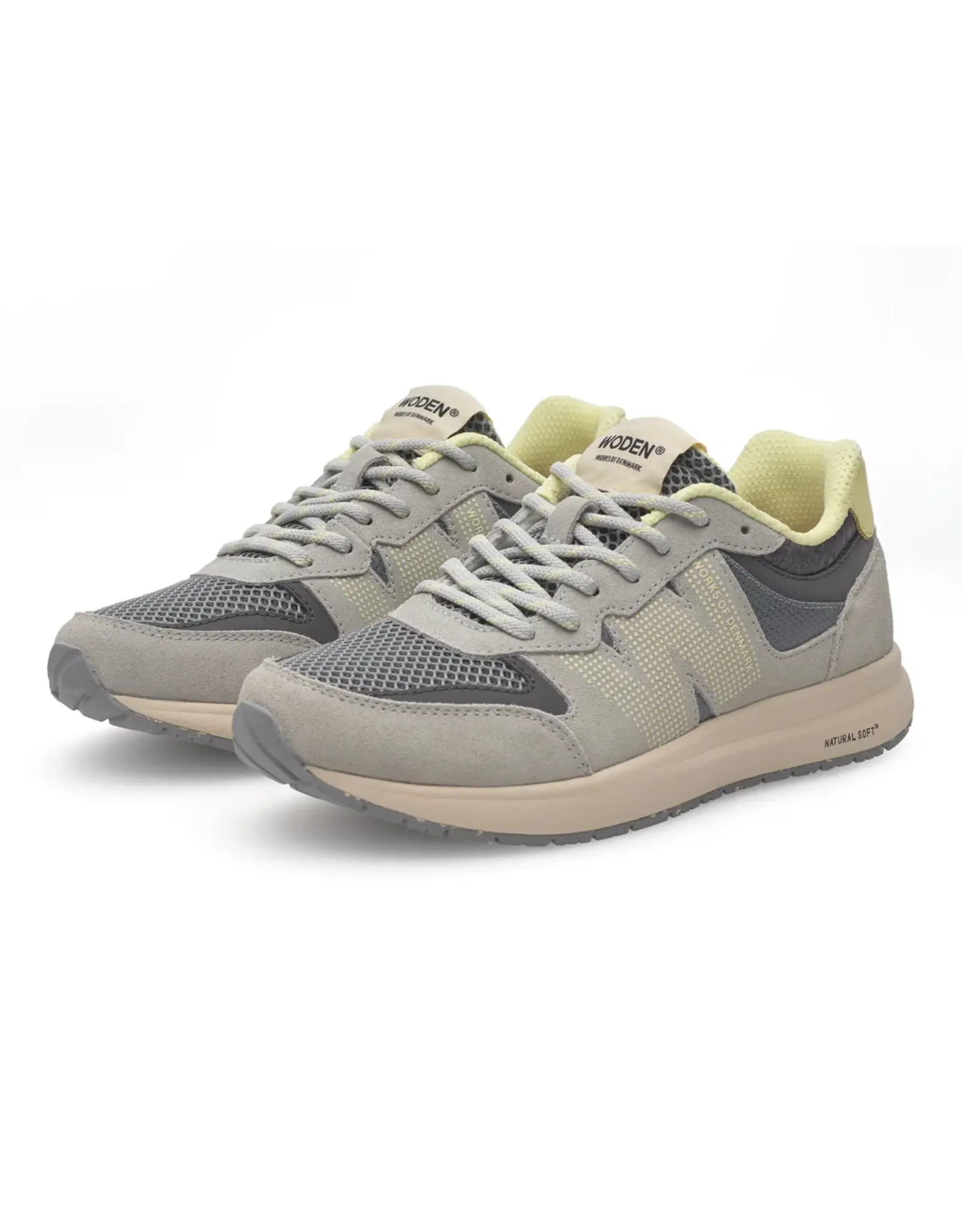 Woden Rigmor - Open mesh sea fog grey