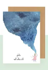 Studio Bertha Postkaart - Plots valt alles stil