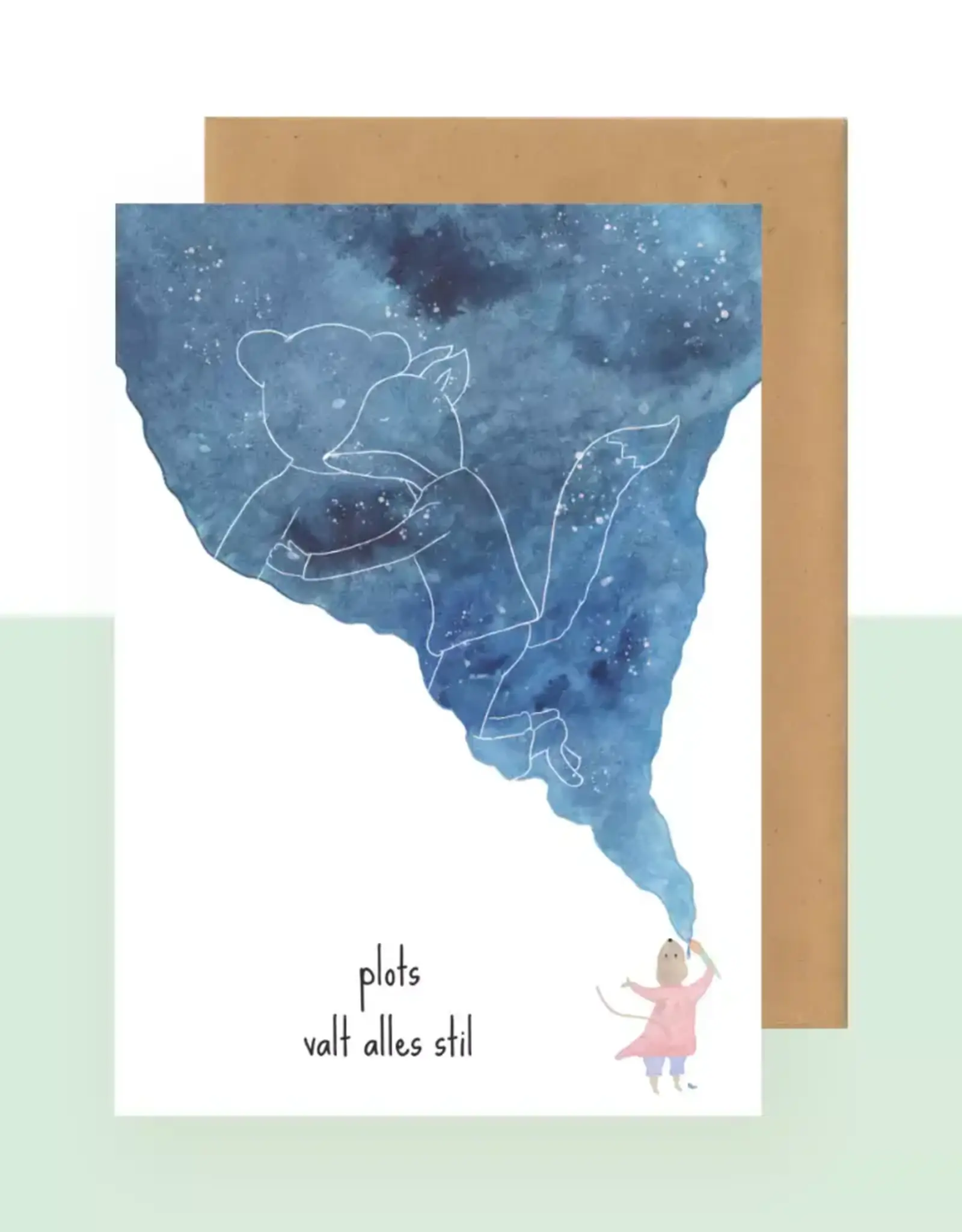 Studio Bertha Postkaart - Plots valt alles stil