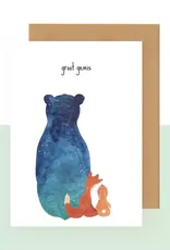 Studio Bertha Postkaart - Groot gemis