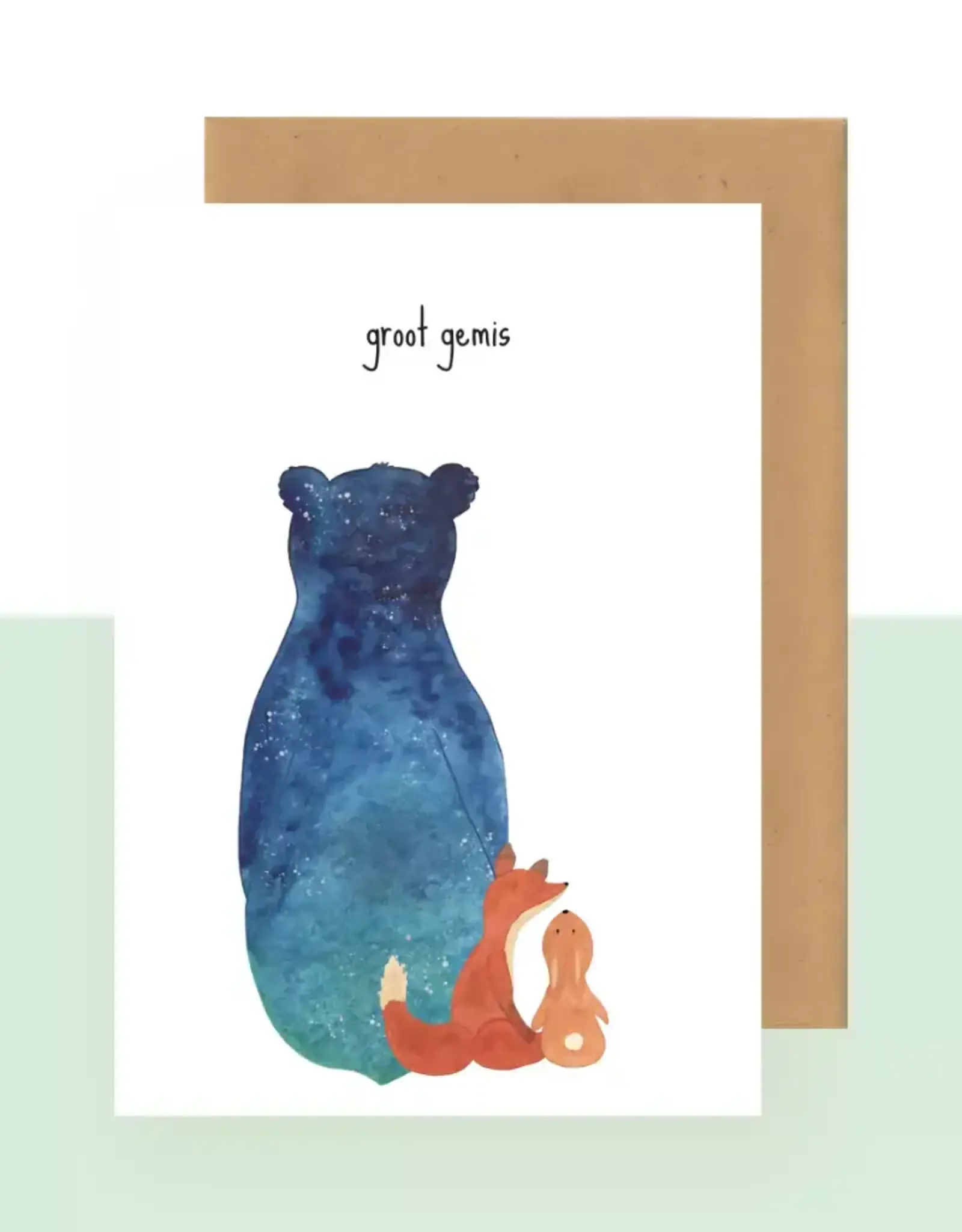Studio Bertha Postkaart - Groot gemis