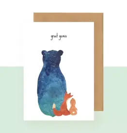 Studio Bertha Postkaart - Groot gemis