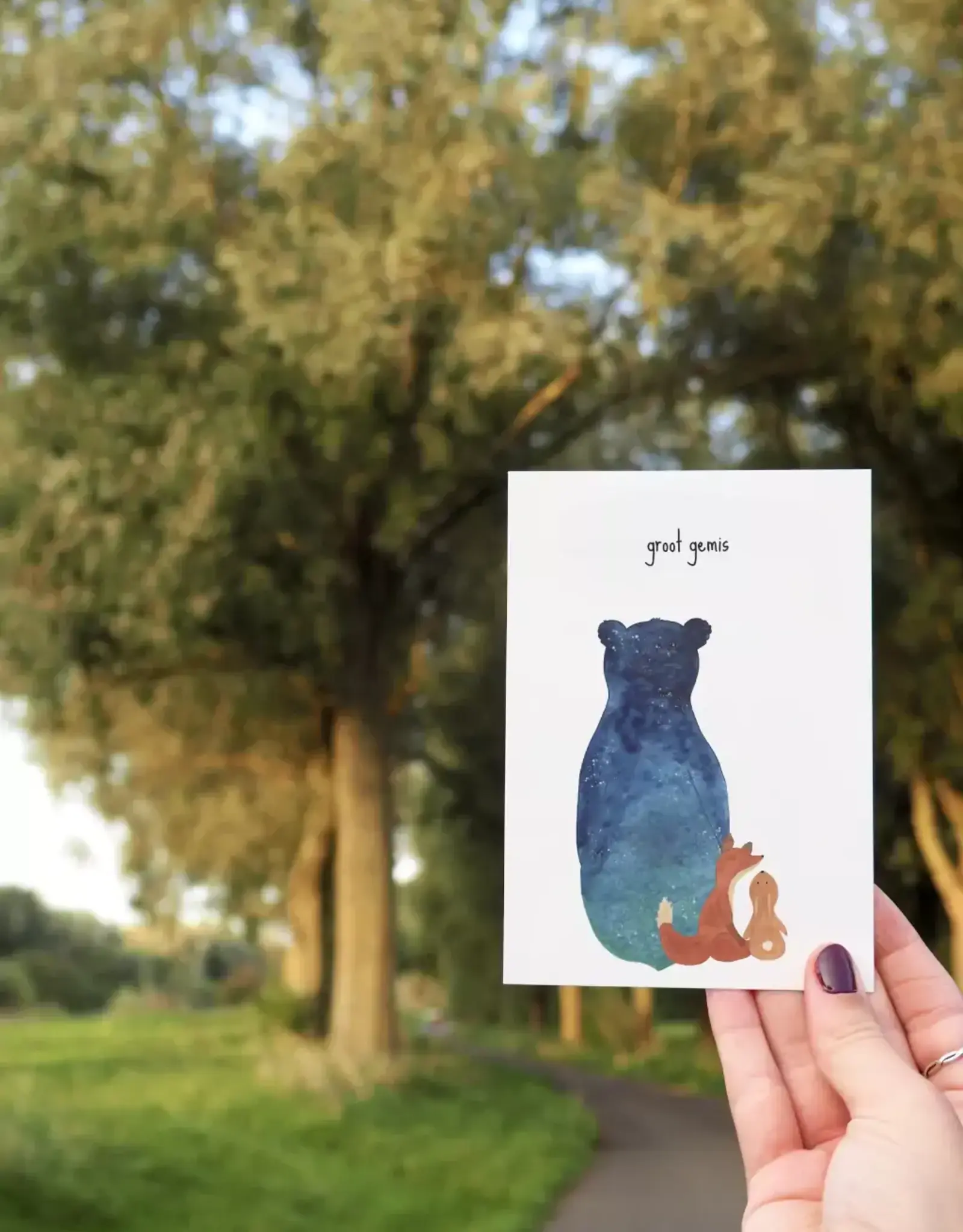 Studio Bertha Postkaart - Groot gemis