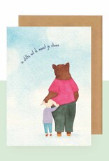 Studio Bertha Postkaart - In stilte wil ik naast je staan