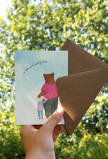 Studio Bertha Postkaart - In stilte wil ik naast je staan