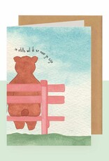 Studio Bertha Dubbel kaart - In stilte wil ik voor je zijn