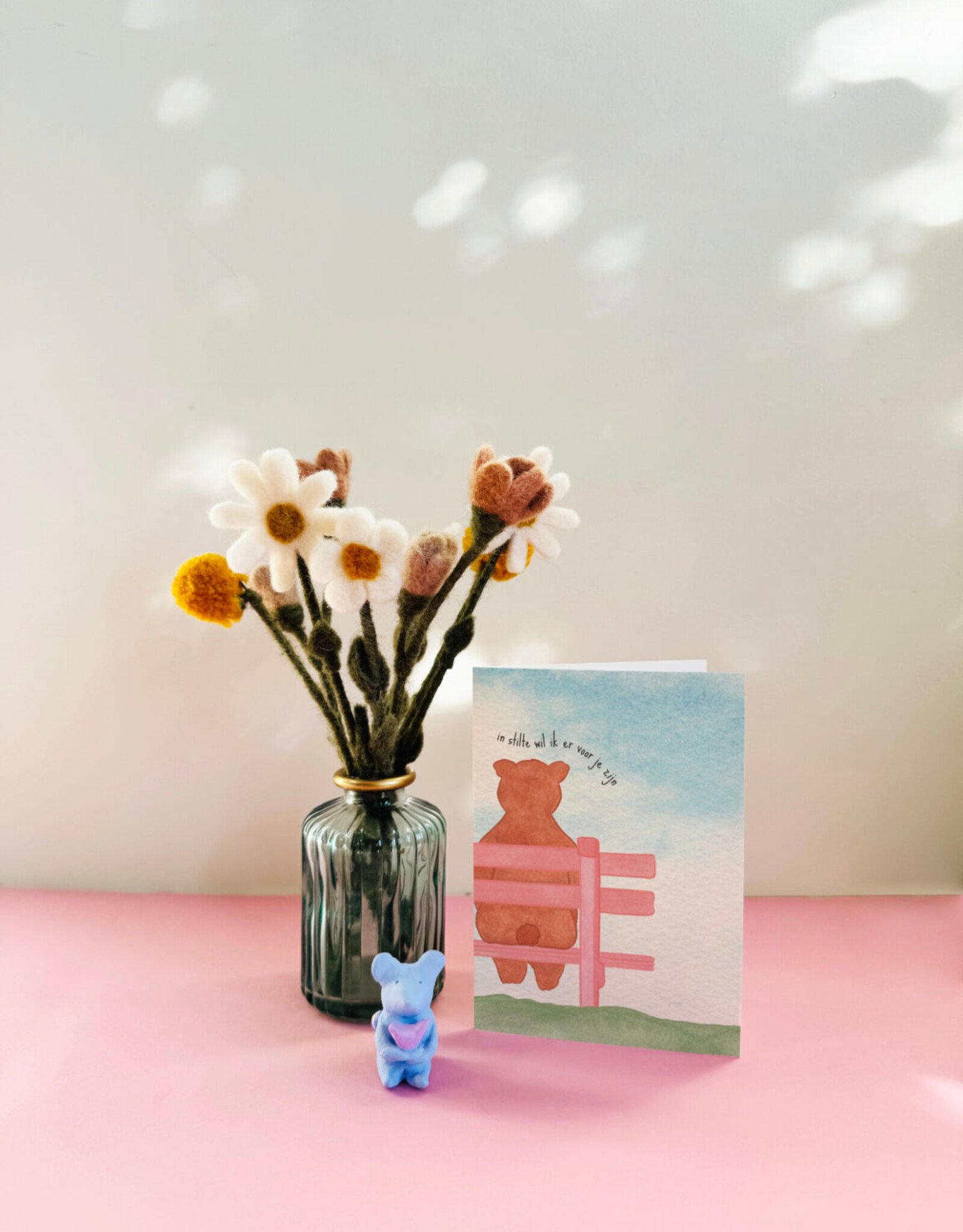 Studio Bertha Dubbel kaart - In stilte wil ik voor je zijn