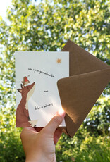 Studio Bertha Dubbel kaart - ik brand een kaarsje voor je.