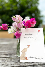 Studio Bertha Dubbel kaart - woorden ontbreken maar