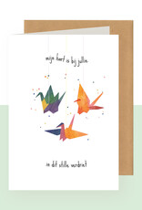 Studio Bertha Dubbel kaart - Mijn hart is bij jullie