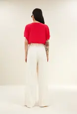 by bar Broek - Benji pinstripe black