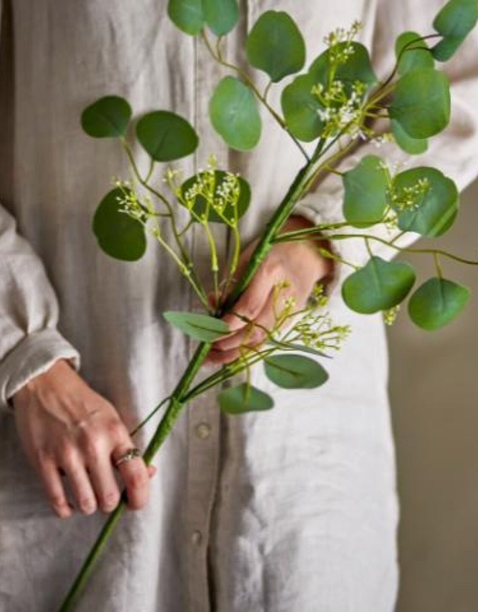 Bloomingville Kunstbloem - Eucalyptus -  groen 24x82