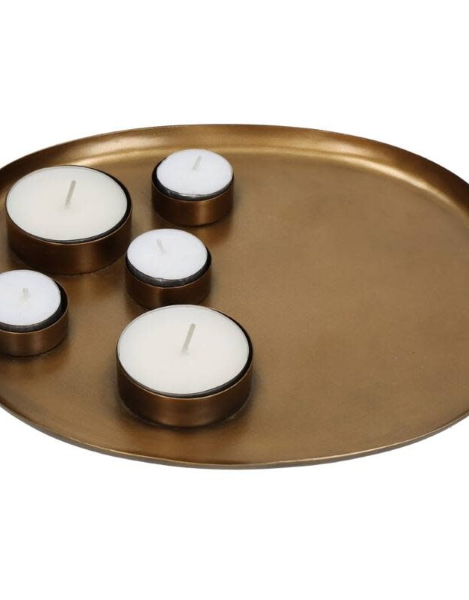 Kaarsenhouderplaat-Brons28x24x2cm