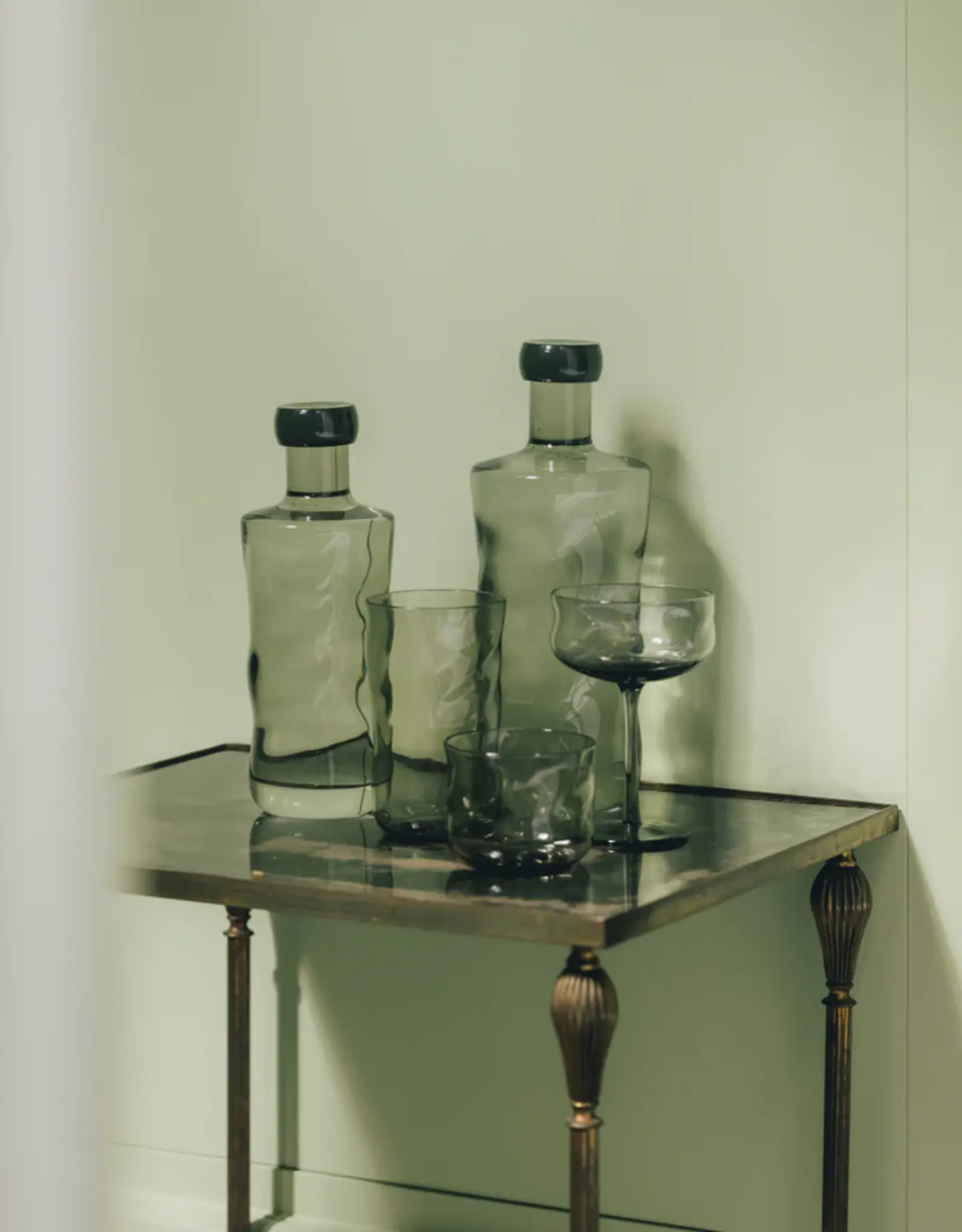 Paveau Waterfles - Mist - Donkergrijs large 1,25l