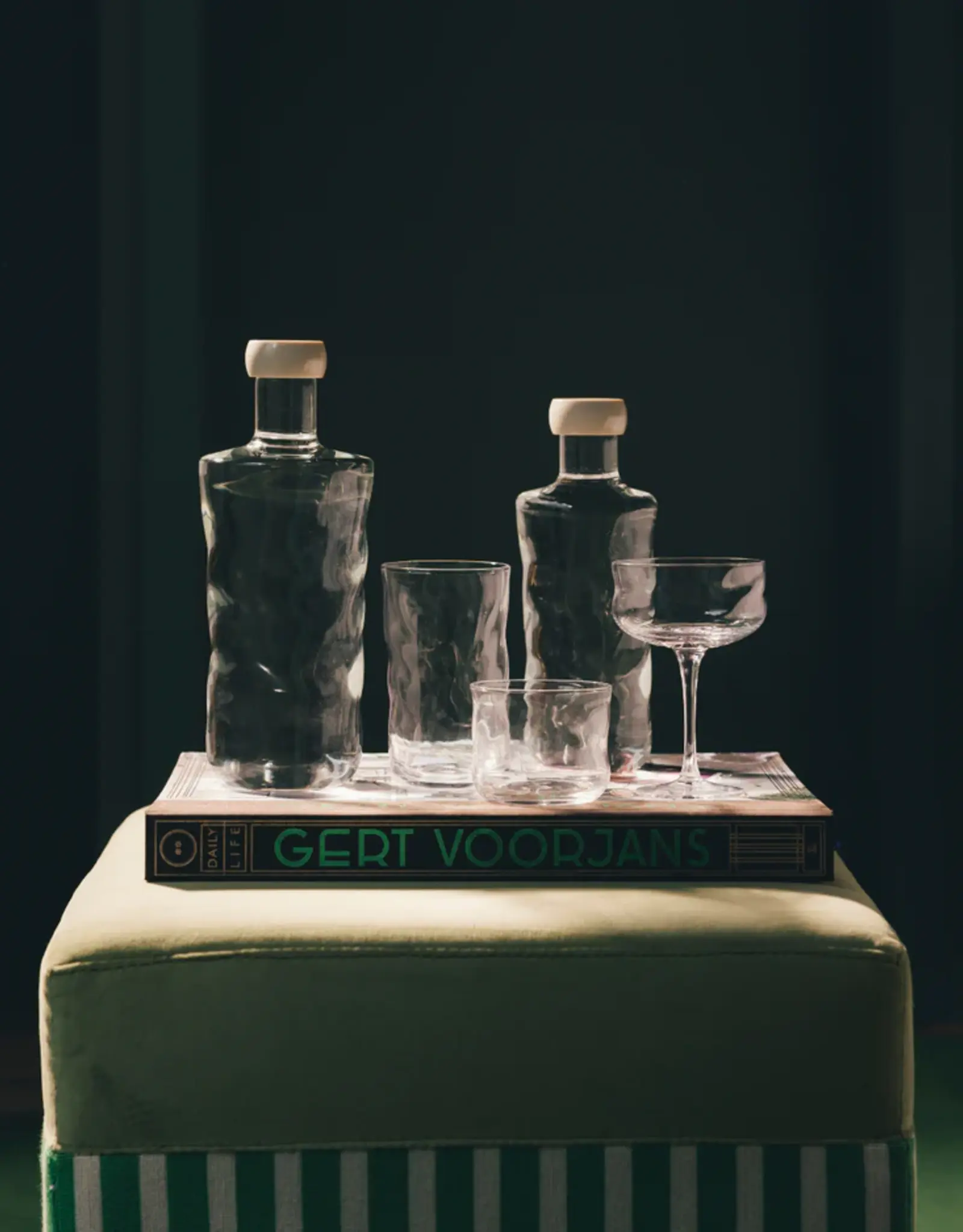 Paveau Champange coupe - wave  - set of  2