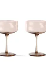 Paveau Champange coupe - Glow terracotta - set of  2