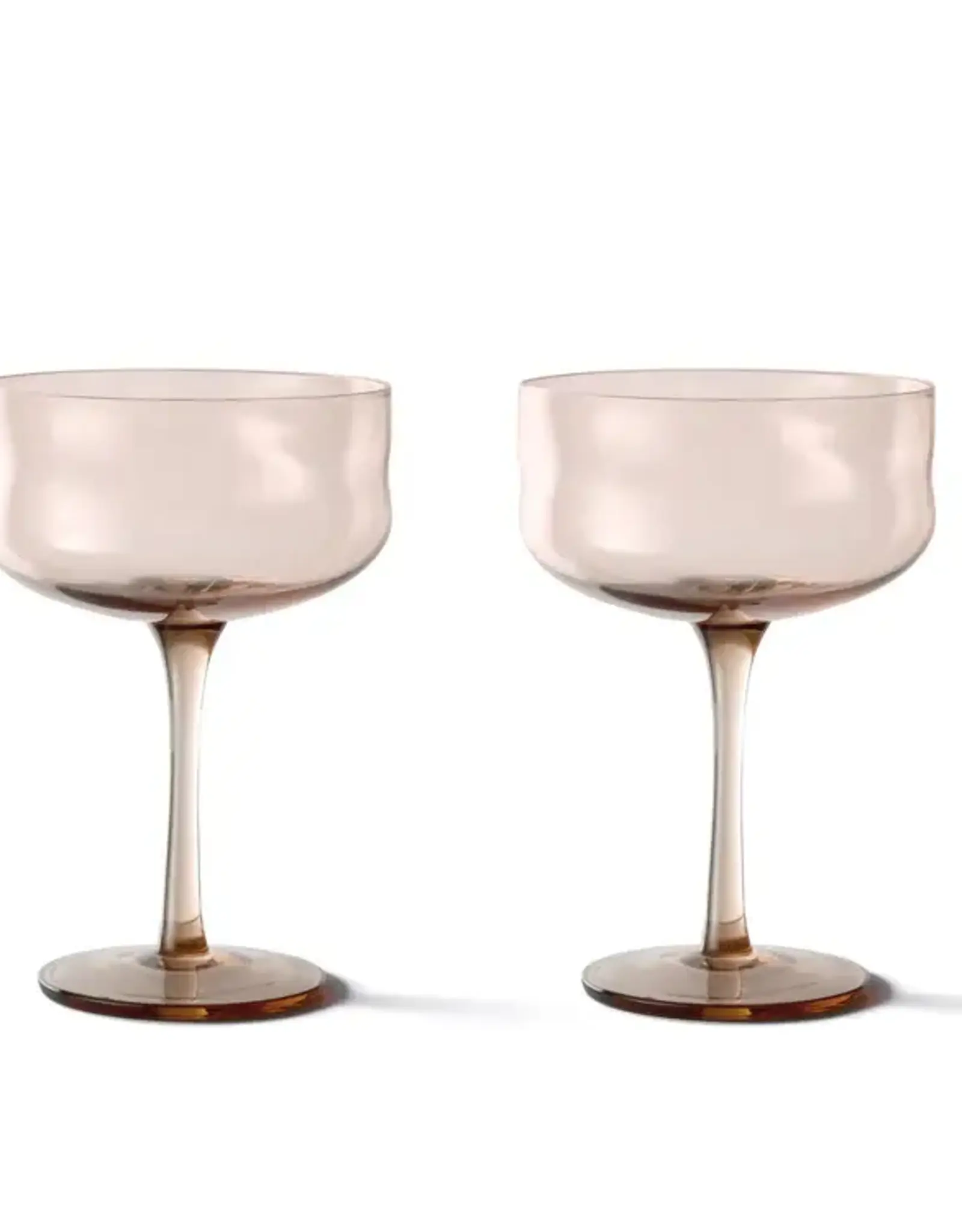 Paveau Champange coupe - Glow terracotta - set of  2