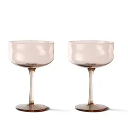 Paveau Champange coupe - Glow terracotta - set of  2