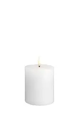 Moods&More LED pillar candle - Melted - silk 74x100