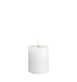 Moods&More LED pillar candle - Melted - silk 74x100
