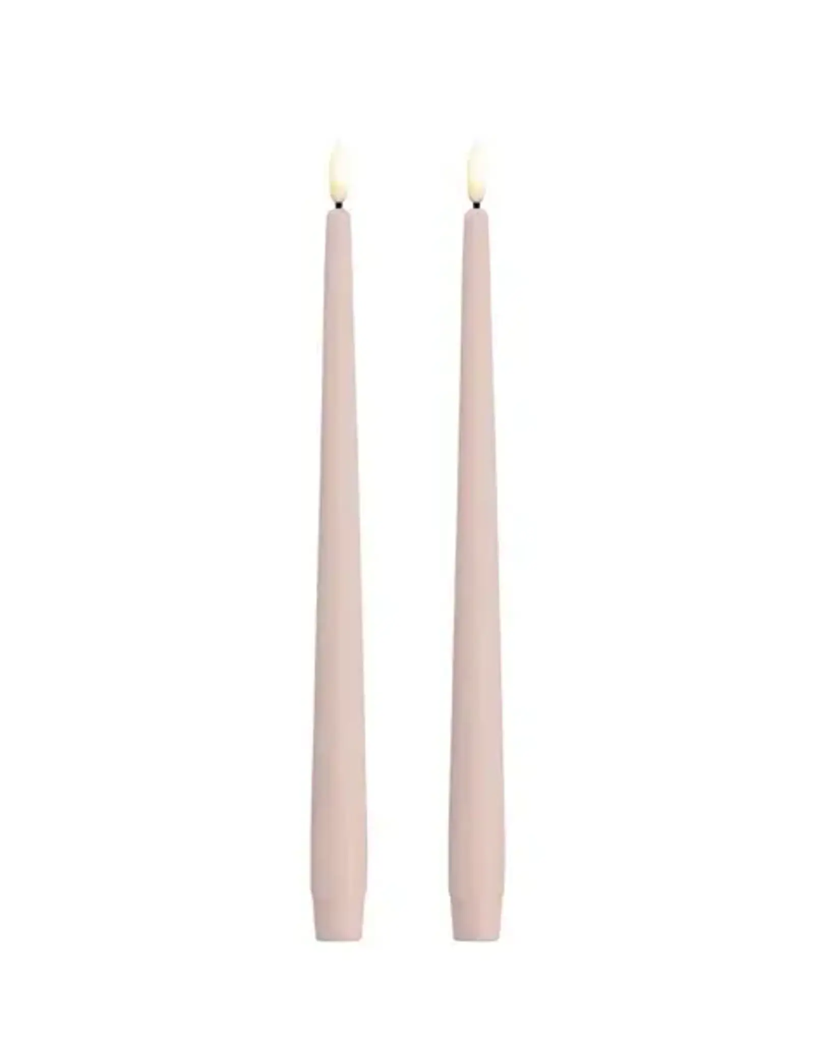 Moods&More LED taper candle - Slim - light roze 23x300