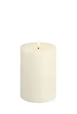 Moods&More LED pillar candle - Melted - Ivory 99x150