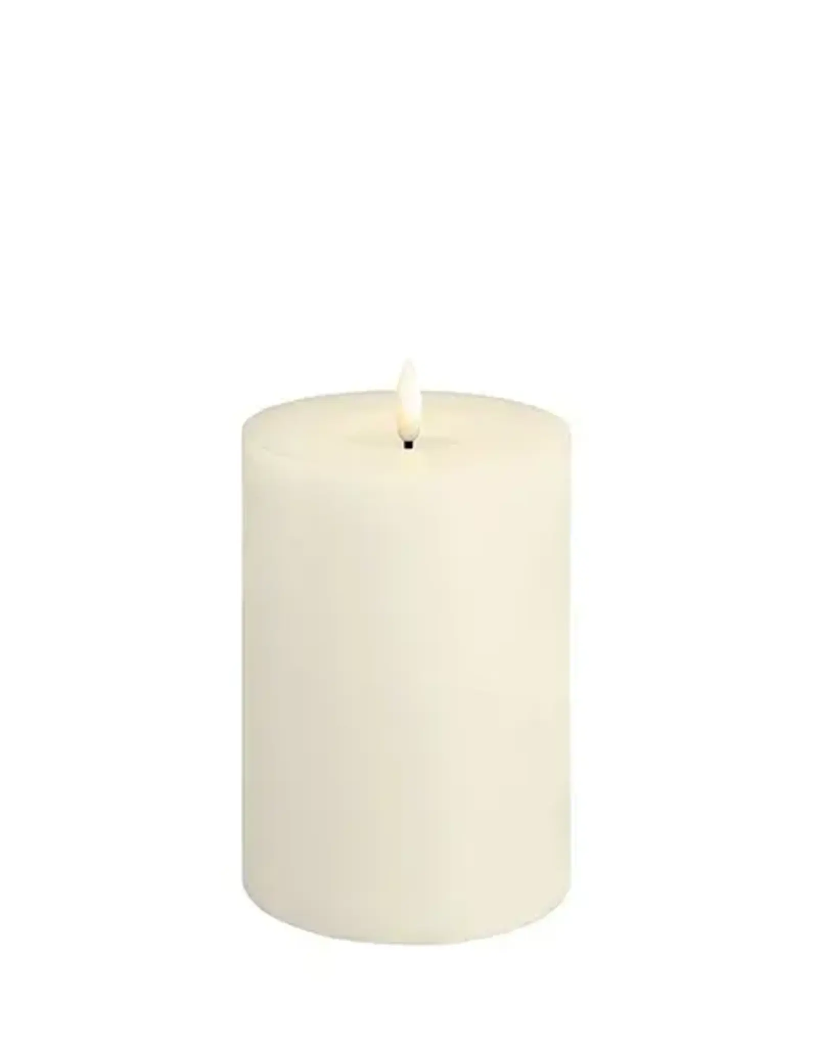 Moods&More LED pillar candle - Melted - Ivory 99x150
