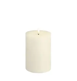 Moods&More LED pillar candle - Melted - Ivory 99x150