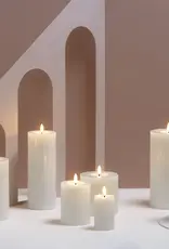 Moods&More LED pillar candle - Melted - Ivory 99x150