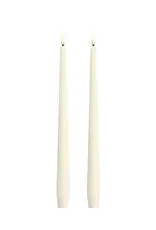 Moods&More LED taper candle - Slim - silk yvory 23x300