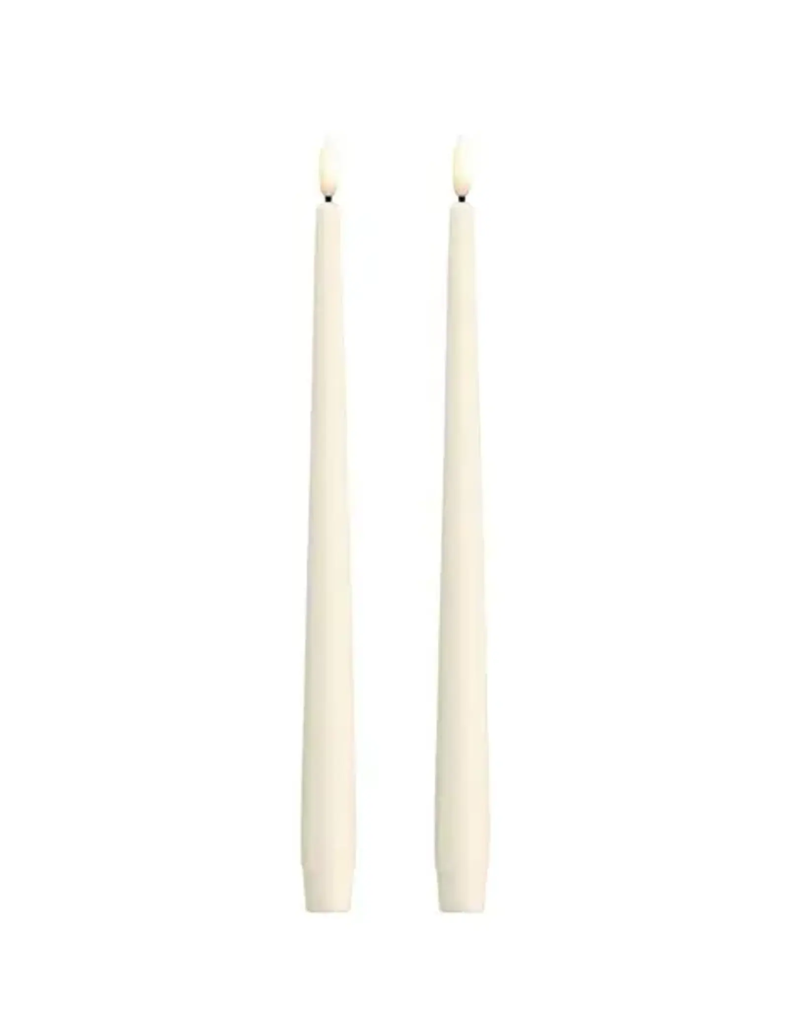 Moods&More LED taper candle - Slim - silk yvory 23x300
