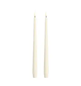 Moods&More LED taper candle - Slim - silk yvory 23x300