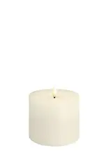 Moods&More LED pillar candle - Melted - ivory 99x100