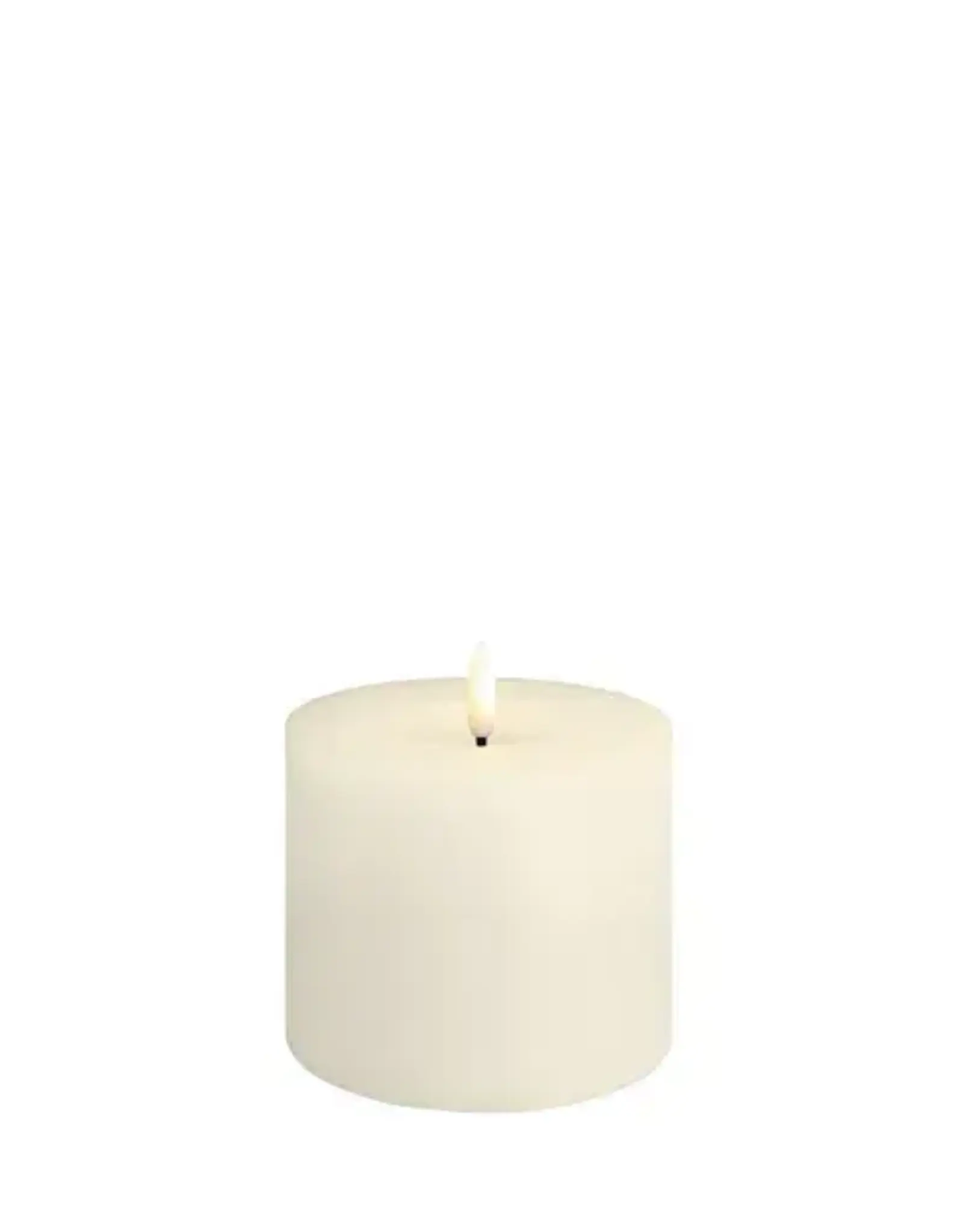Moods&More LED pillar candle - Melted - ivory 99x100