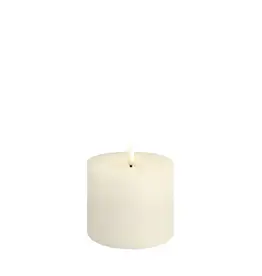 Moods&More LED pillar candle - Melted - ivory 99x100