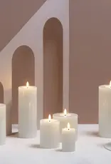 Moods&More LED pillar candle - Melted - ivory 99x100