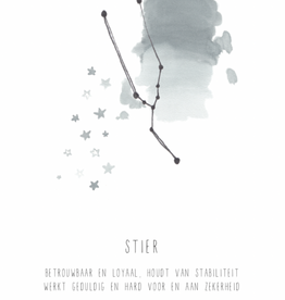 Kaart sterrenbeeld - Stier