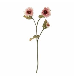 Bloomingville Kunstbloem - Chrysantemum Stem, Rose, D29xH96 cm