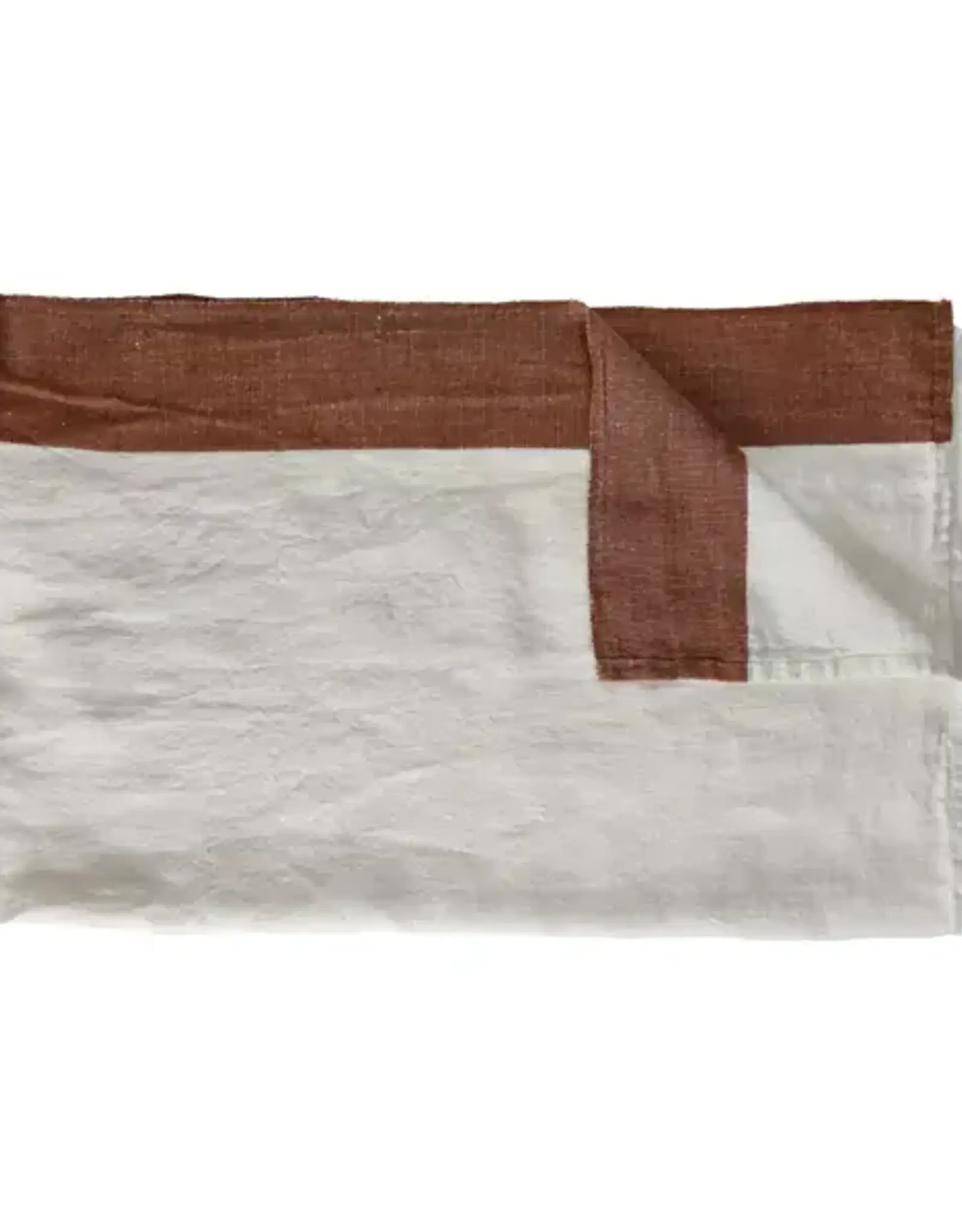 Pomax Tafelkleed - Idian summer roest - linnen