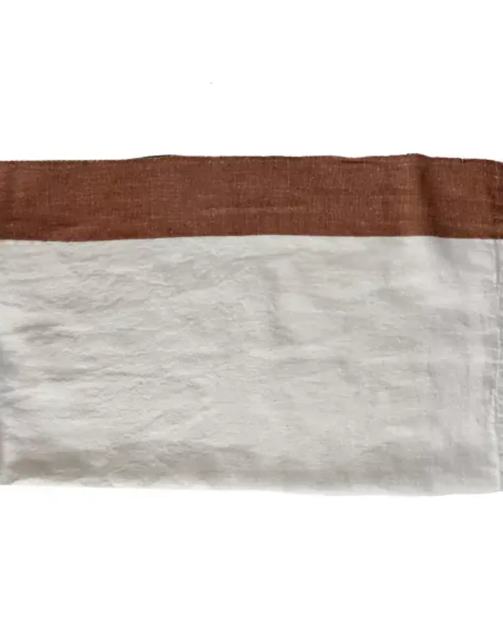 Pomax Tafelkleed - Indian summer roest - linnen