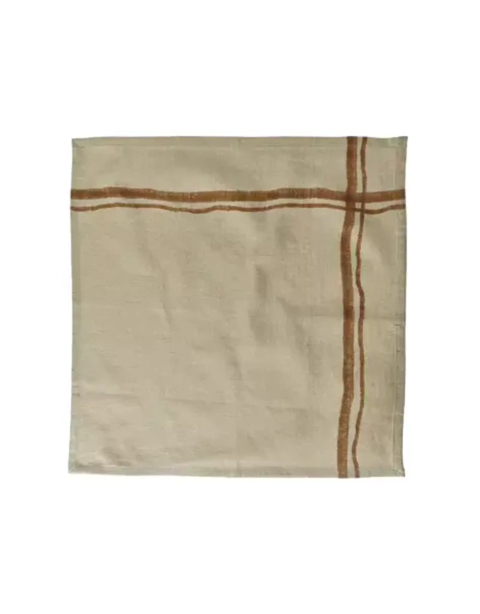 Pomax Servet - batik katoen - roest