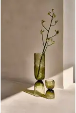 Pomax Vaas - Diabolo glas helder Ø11 x H45cm