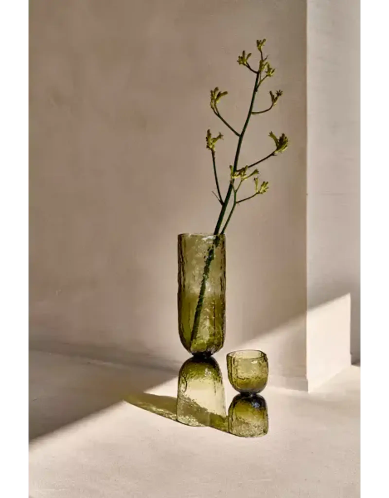 Pomax Vaas - Diabolo glas helder Ø11 x H45cm