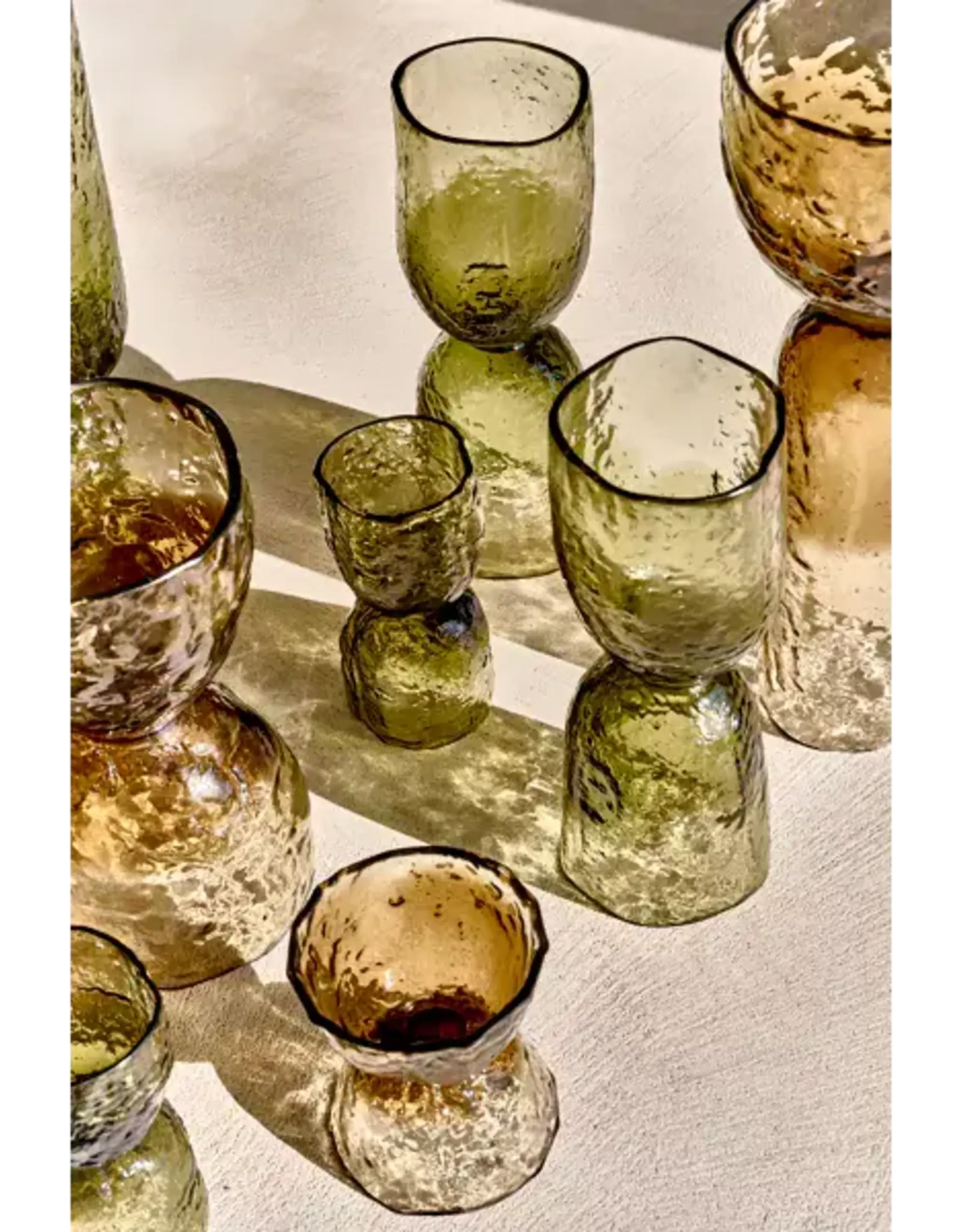 Pomax Vaas - Diabolo  glas helder Ø12xH15cm