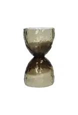 Pomax Vaas - Diabolo  glas smoke Ø16xH29cm