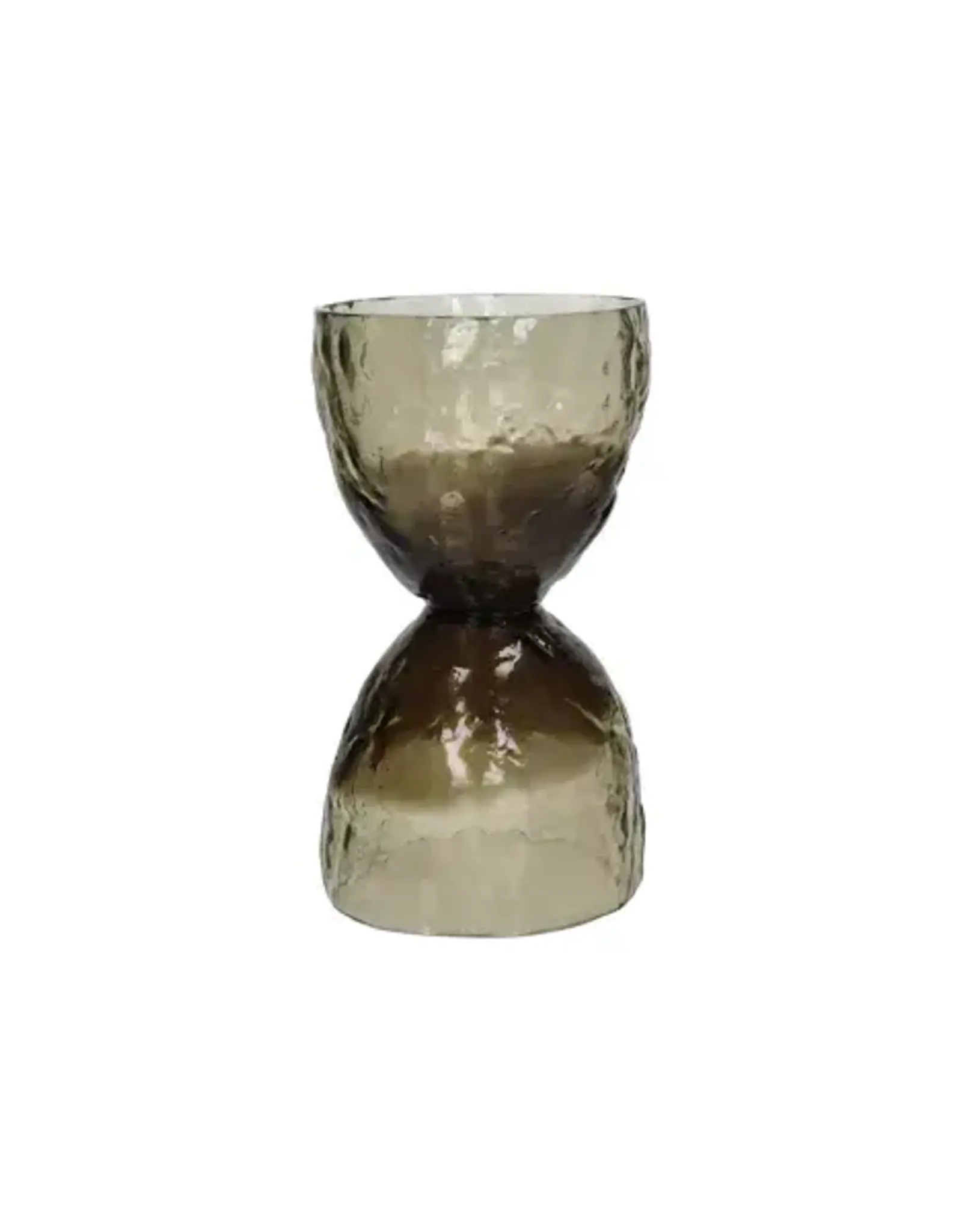 Pomax Vaas - Diabolo  glas smoke Ø16xH29cm