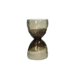 Pomax Vaas - Diabolo  glas smoke Ø16xH29cm