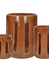 Pomax Windlicht - Opia - terracotta Ø11