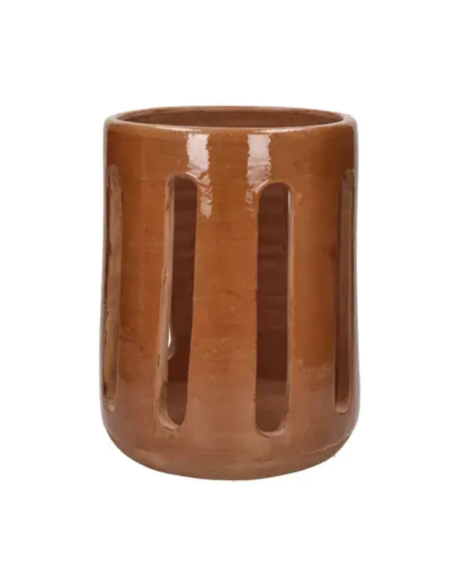 Pomax Windlicht - Opia - terracotta Ø20xH27