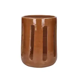 Pomax Windlicht - Opia - terracotta Ø20xH27